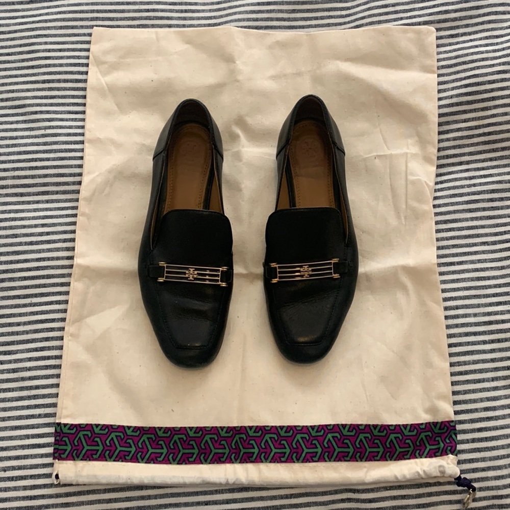 Tory Burch Black Loafers, Size 7